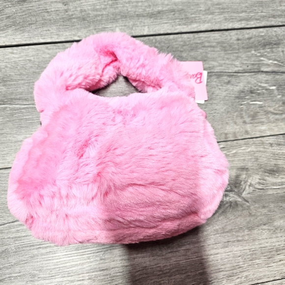 Barbie × Miniso Collection Barbie Series Plush Pink Versatile Handbag Purse - Picture 5 of 13